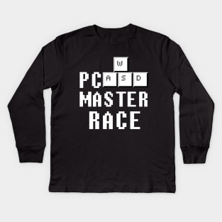 Old School PC Master Race Kids Long Sleeve T-Shirt